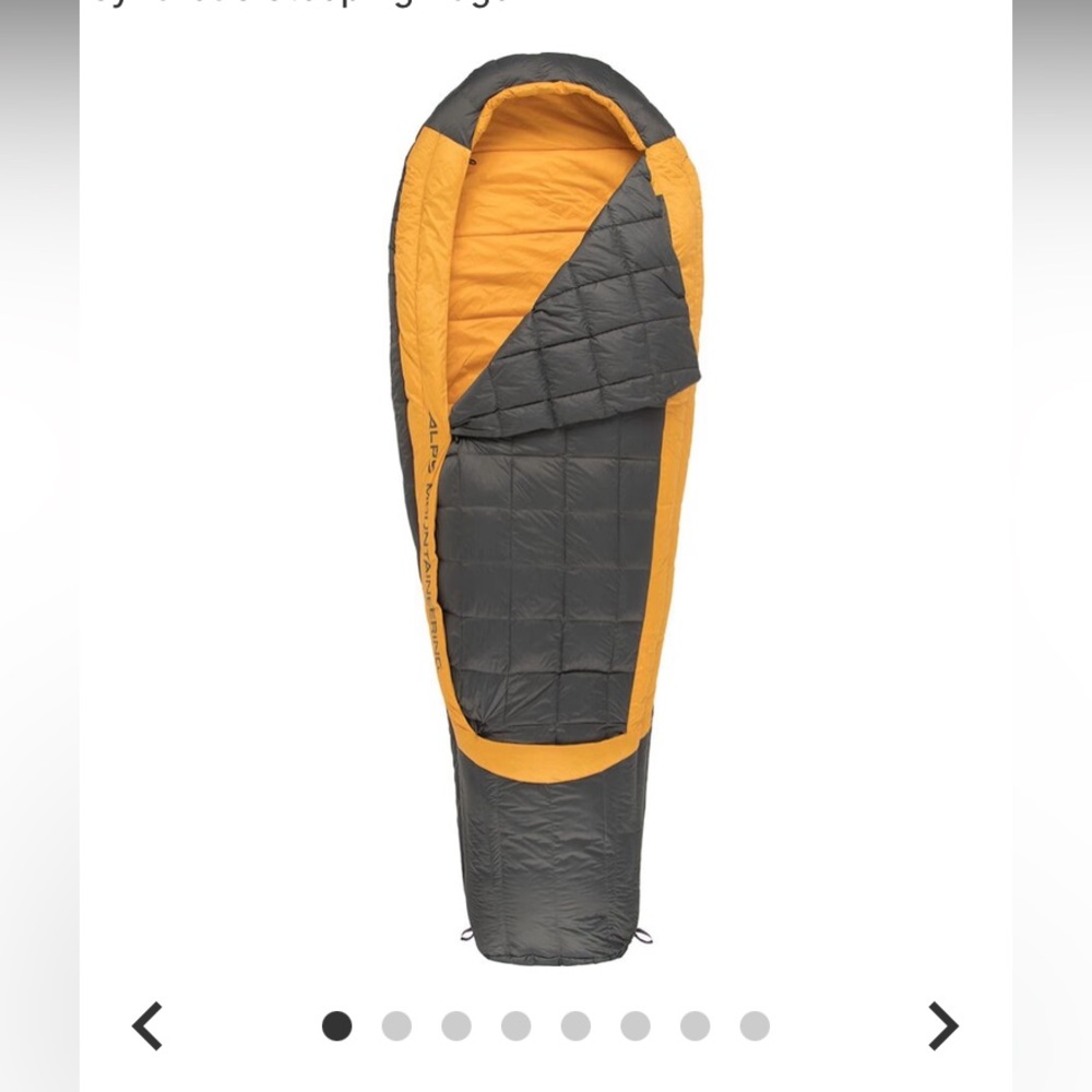 ALPS Mountaineering Dogwood 40° Down Mummy Sleeping Bag - Black & Orange